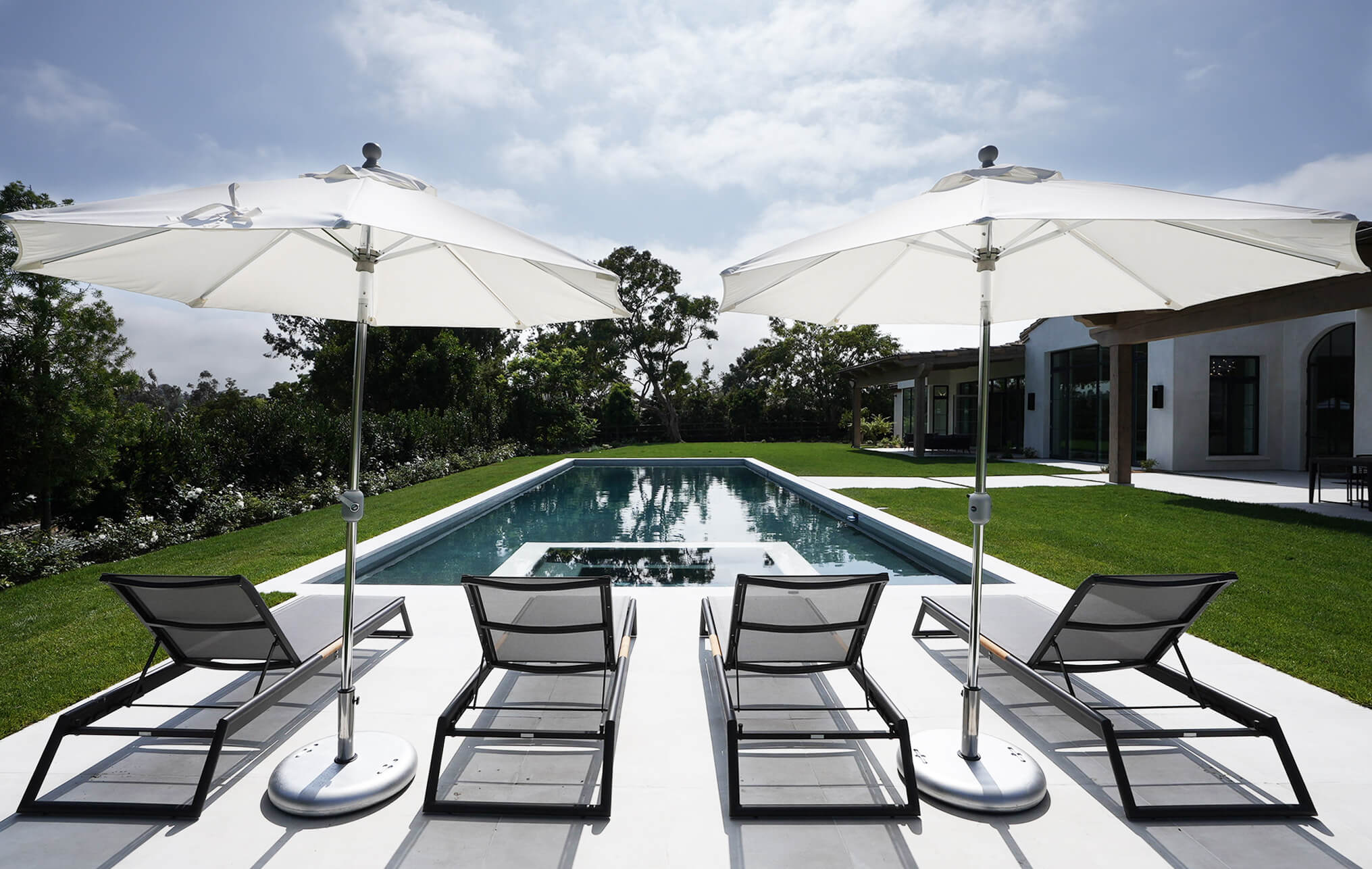 Pool with sonance outdoor speakers